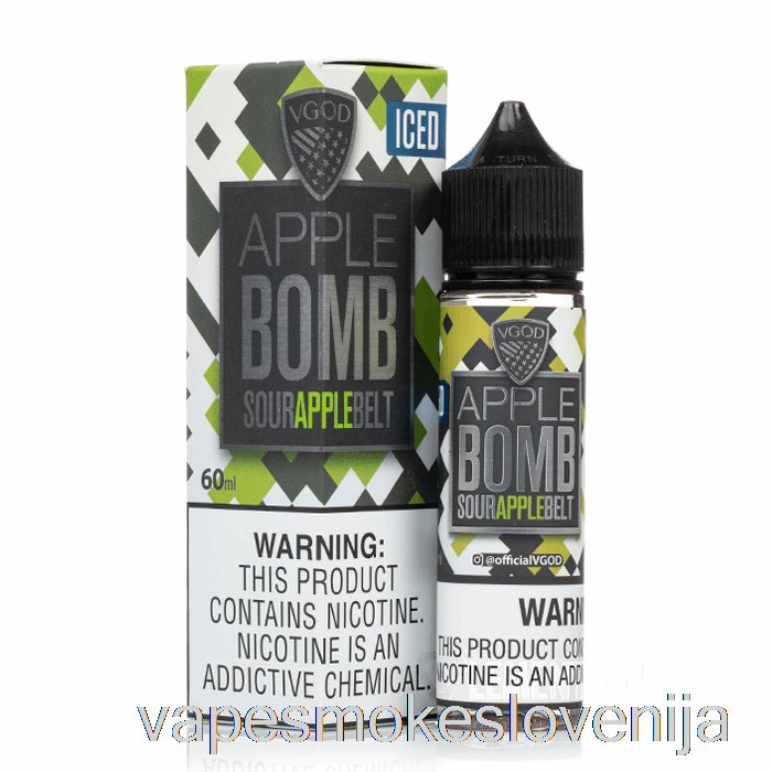 Vape Slovenija Ledena Jabolčna Bomba - Vgod E-tekočina - 60ml 6mg